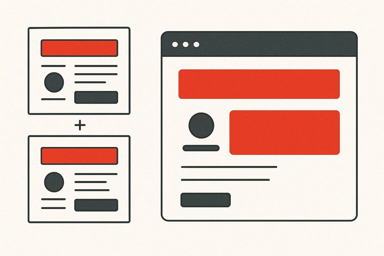 نماذج Wireframe وPrototype لموقع قبل تحويلها إلى موقع حي يعمل على المتصفح.