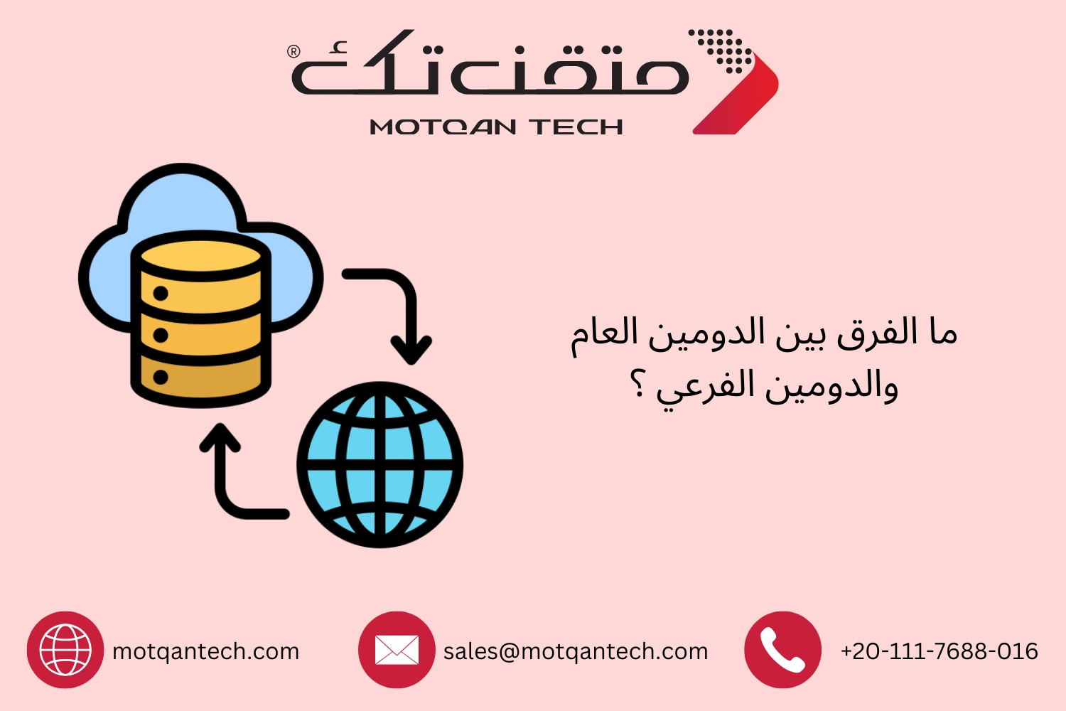 ما هو الفرق بين الدومين الرئيسي والفرعي؟ | متقن تك