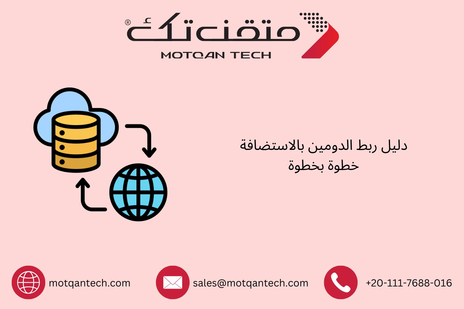 طريقة ربط الدومين بالاستضافة لموقعك الإلكتروني | متقن تك