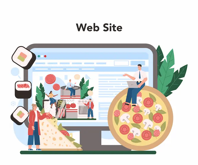 تجربة طلب طعام سلسة عبر موقع مطعم إلكتروني