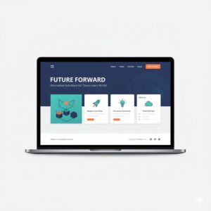 تصميم موقع شركة تقنية ناشئة احترافي يعكس هوية العلامة الرقمية